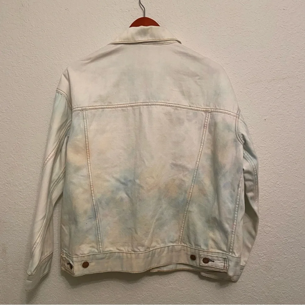 Free People Cream Denim Jacket - Picture 3 of 8